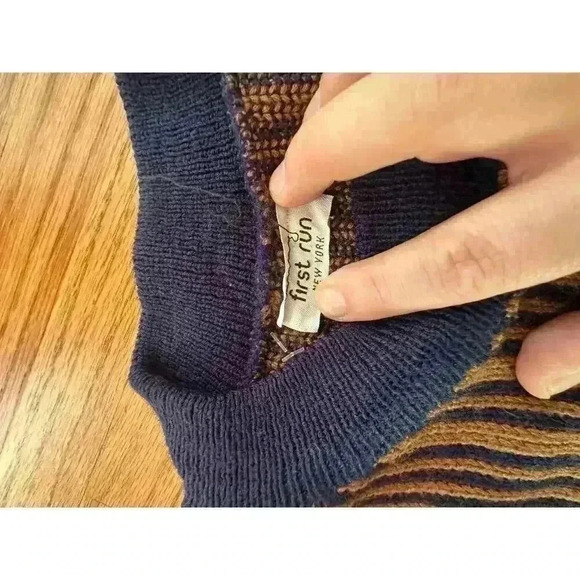 Vintage Grandpa Granola Girl oversized sweater fall gorpcore | SIZE S/M - Picture 4 of 7